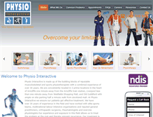 Tablet Screenshot of physiointeractive.com.au